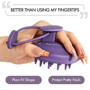 1pc Scalp Massager Shampoo Brush Scrubber for Washing Hair, Dandruff Removal & Hair Growth