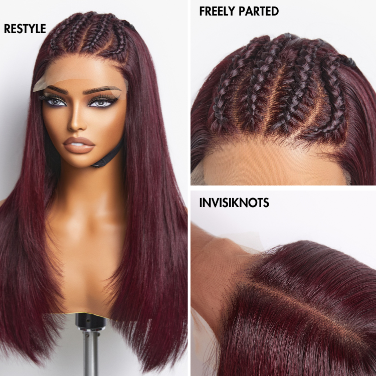 Luvme Hair 180% Density | Trendy Layered Cut Pre-plucked Glueless 5x5 Closure Lace Wig 100% Human Hair