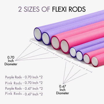 Hair Roller Flexible and Soft Foam Hair Curler Set No Heat Magic Curly Hair Styling Tool for Short, Medium, and Long Hair