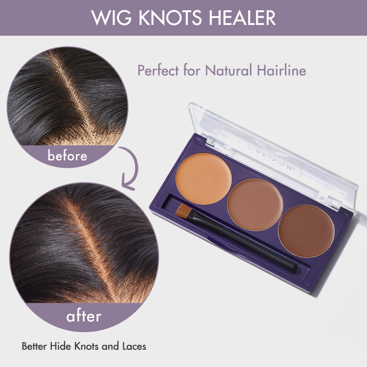 Wig Knots Healer with a Brush, for Lace Wigs, for Frontal Part and Hairline | US Only