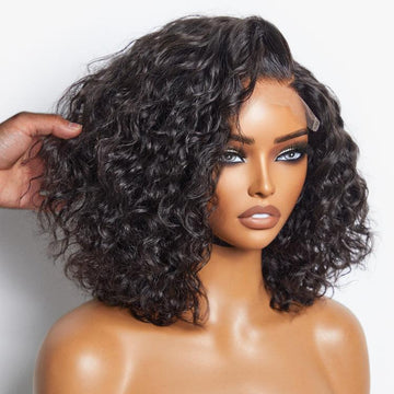 Water Wave C Parted Glueless HD Minimalist Lace Wig