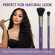 Lace Wig Knot Concealer Brush Set for a Natural Hairline, Two Sizes Cover All Needs