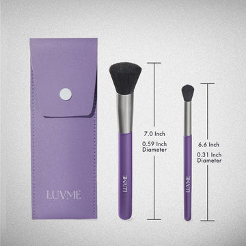 Lace Wig Knot Concealer Brush Set for a Natural Hairline, Two Sizes Cover All Needs