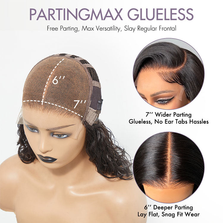 Luvme Hair PartingMax Glueless Wig Silky Blunt Bob Cut 7x6 Closure HD Lace Wig Breathable Cap