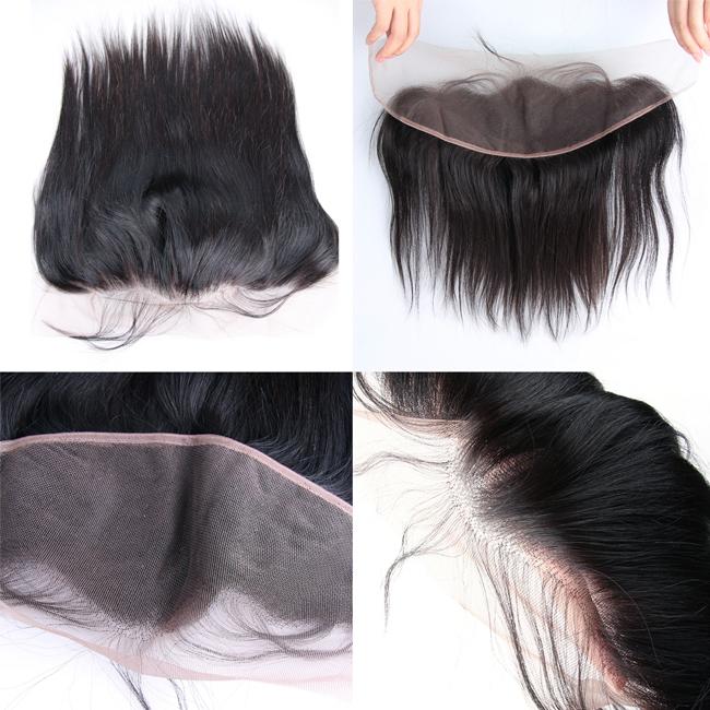 1pc Silky Straight 13x4 Lace Frontal 100% Human Hair