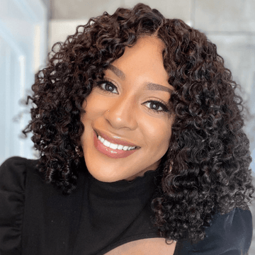 Kinky Curly Minimalist HD Lace Glueless Mid Part Short Wig 100% Human Hair