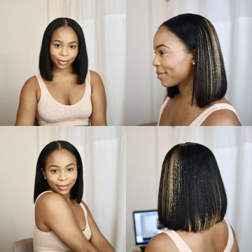 Quick & Easy Affordable U Part Bob Wig 100% Human Hair