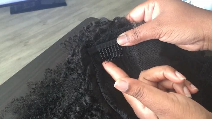 How to sew wig combs onto wigs?🥰 Ft. Luvme Hair