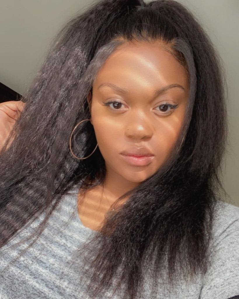 New Kinky Straight Frontal Wig | The Best Natural Texture | LuvmeHair Review