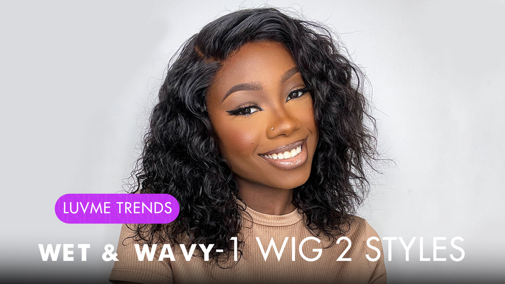 wet & wavy wigs : ONE WIG TWO STYLES