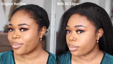 Simple Install | Time & Trouble Saving 4C Edges Wigs - A Natural Look in 2 Steps