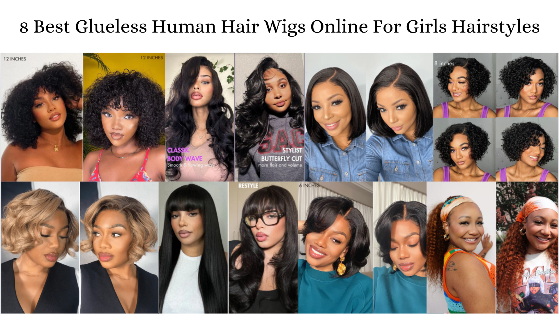 Best Glueless Human Hair Wigs Online For Girls Hairstyles