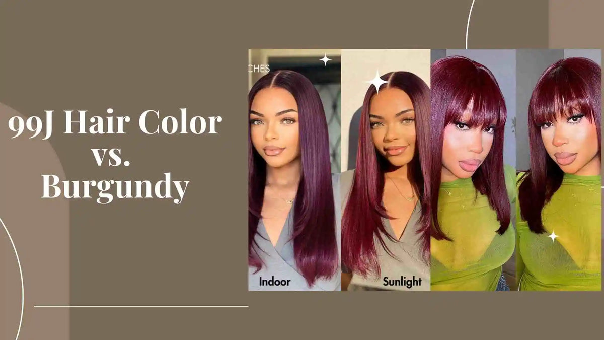 99J Hair Color vs. Burgundy
