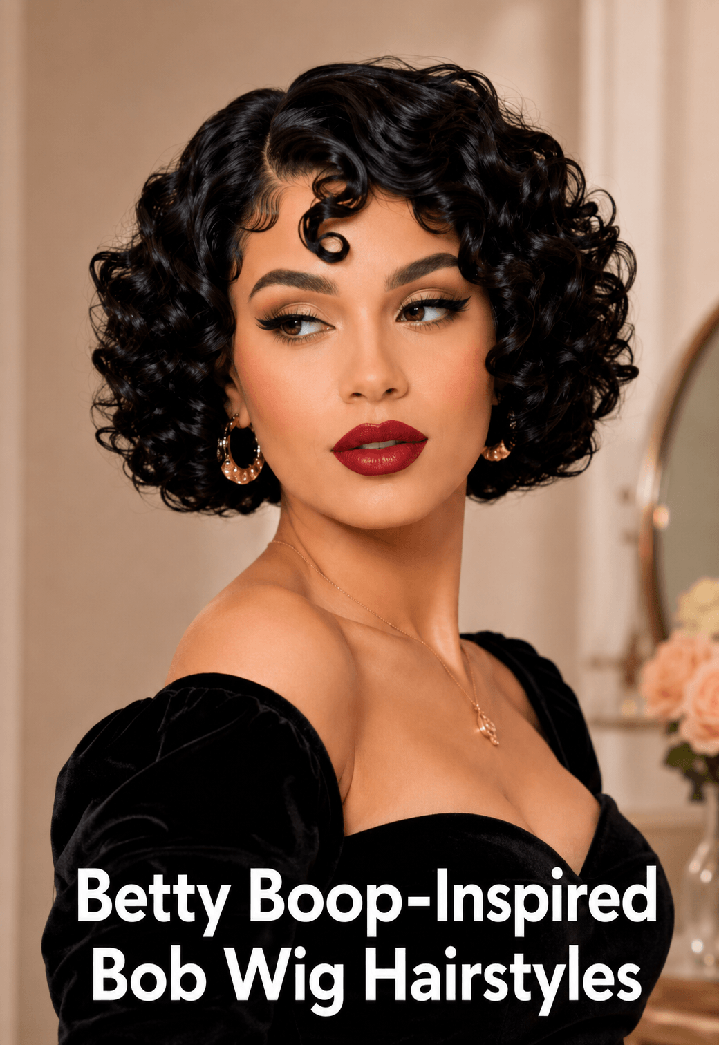 Betty Boop-Inspired Bob Wig Hairstyles