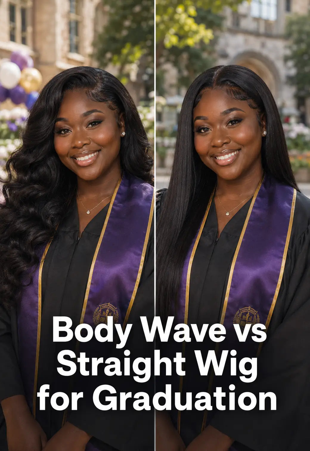 Body Wave vs Straight Wig for Graduation