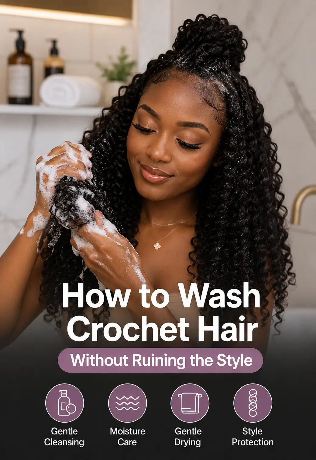 How to Wash Crochet Hair Without Ruining the Style