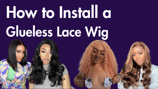 How to install a glueless lace wig