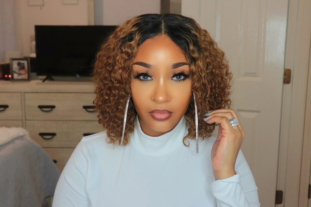 New Product Alert | Honey brown ombre curly bob wig | Luvme Hair Review