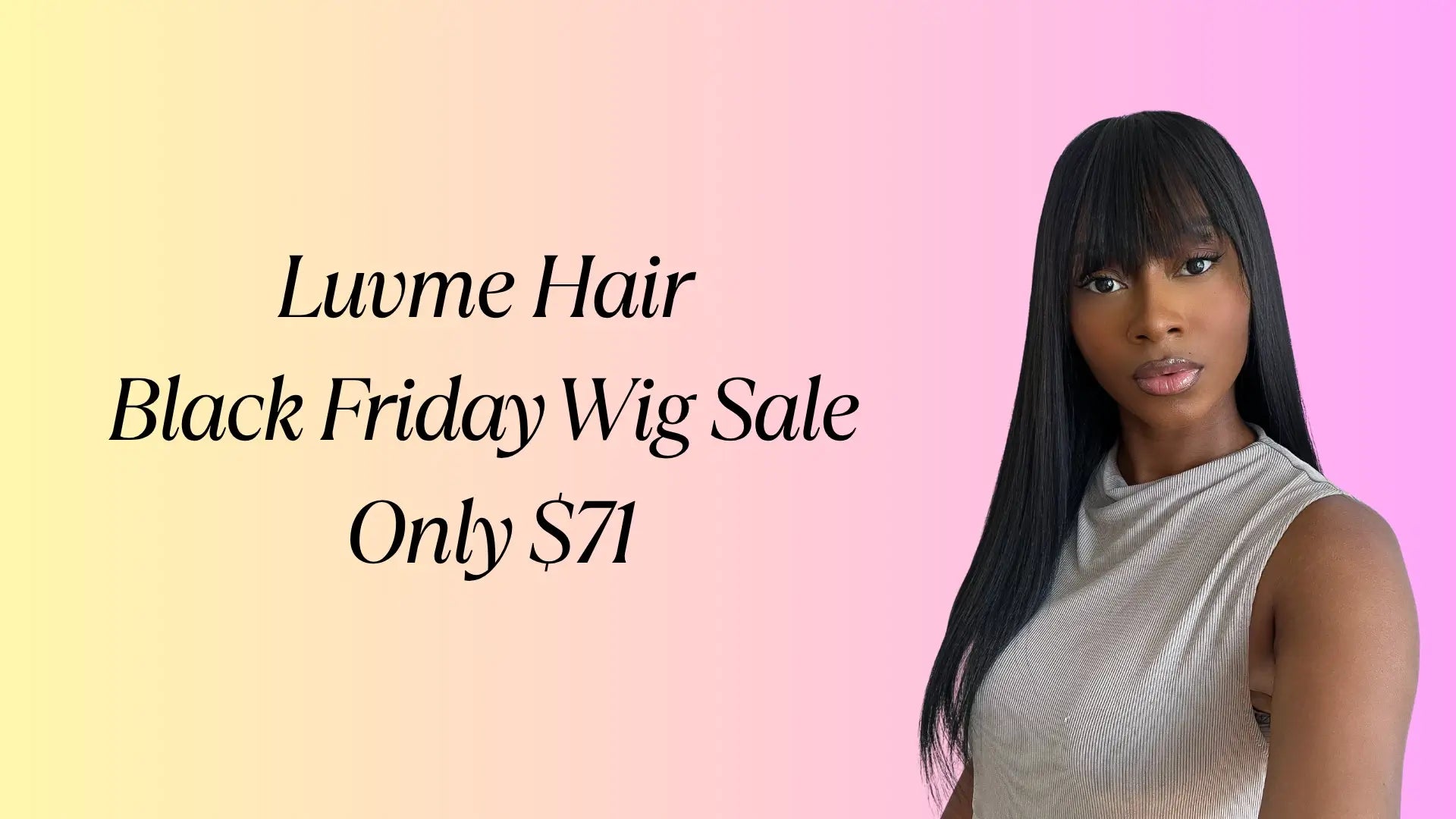 Luvme Hair Black Friday Wig Sale Only $71