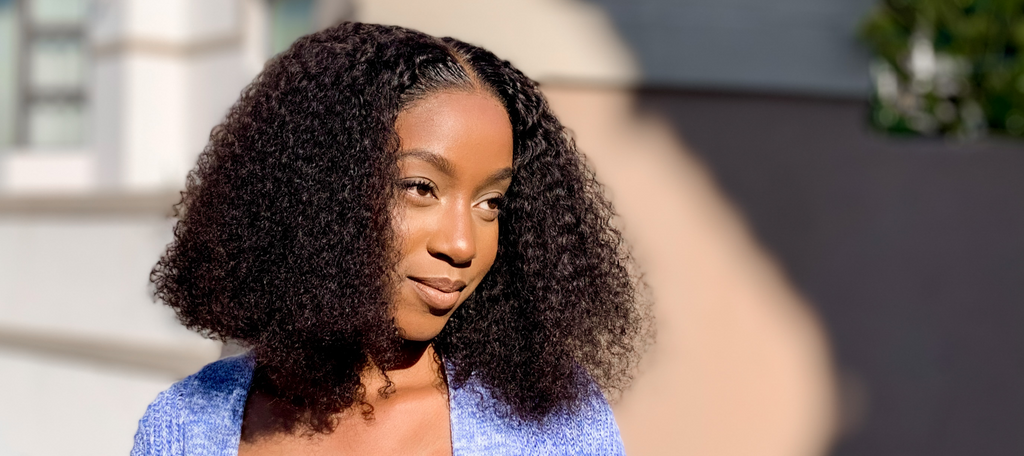 Simple Install | Kinky Curly Neck Length 5x5 Undetectable Lace Wig