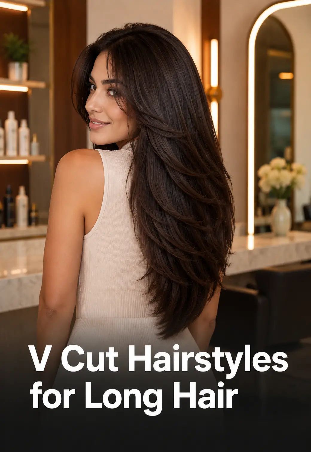 V Cut Hairstyles for Long Hair