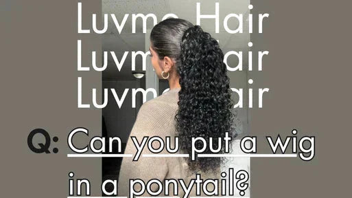 Can you put a wig in a ponytail