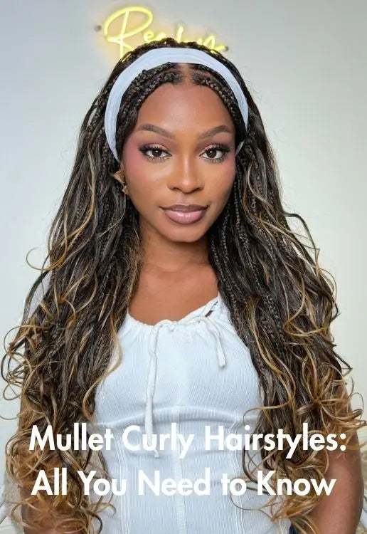 mullet curly hairstyle