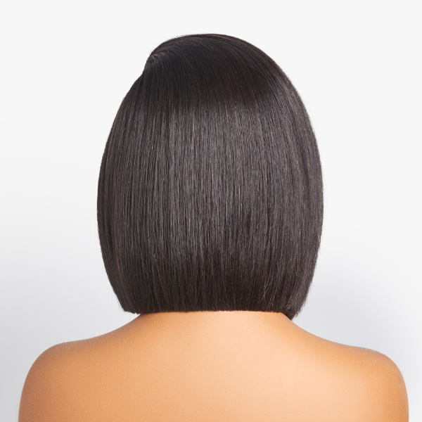 Asymmetric Bob Minimalist HD Lace Glueless C Part Short Wig 100% Human Hair - US Only-05