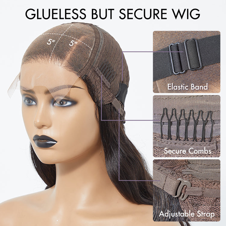 Luvme Hair 180% Density | Trendy Brown with Black Peekaboo Loose Wave Glueless 5x5 Closure Lace Wig - US Only-08