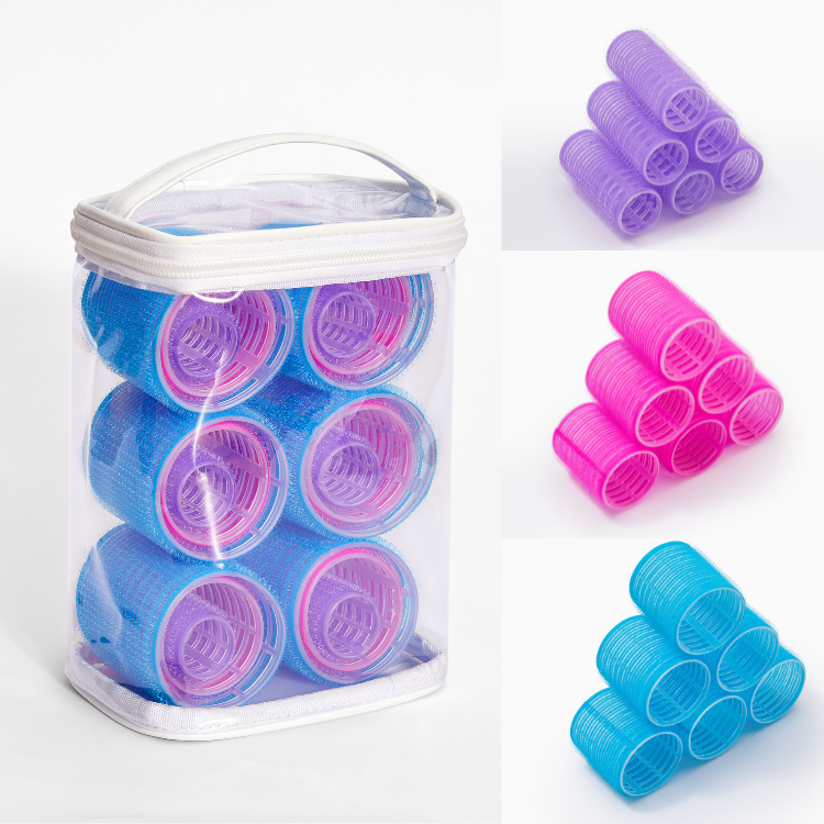 18pcs 3 Sizes Hair Curlers Roller Set Self Grip Holding for DIY or Hair Salon-01