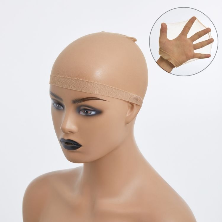 10pcs stretchy HD breathable wig caps with non-slip elastic band