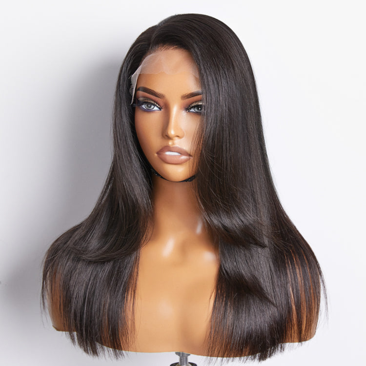 Luvme silky straight wig with layered bangs