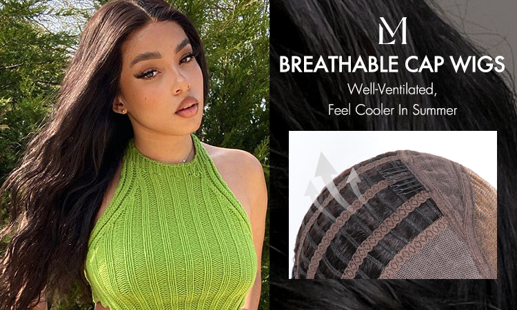 Breathable Cap Loose Body Wave Glueless 5x5 Upgraded Lace Front Mid Part Long Wig - US Only-01