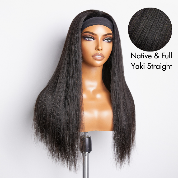 Ready to Go Classic Yaki Straight Glueless Headband Wig Beginner Friendly - US Only-10