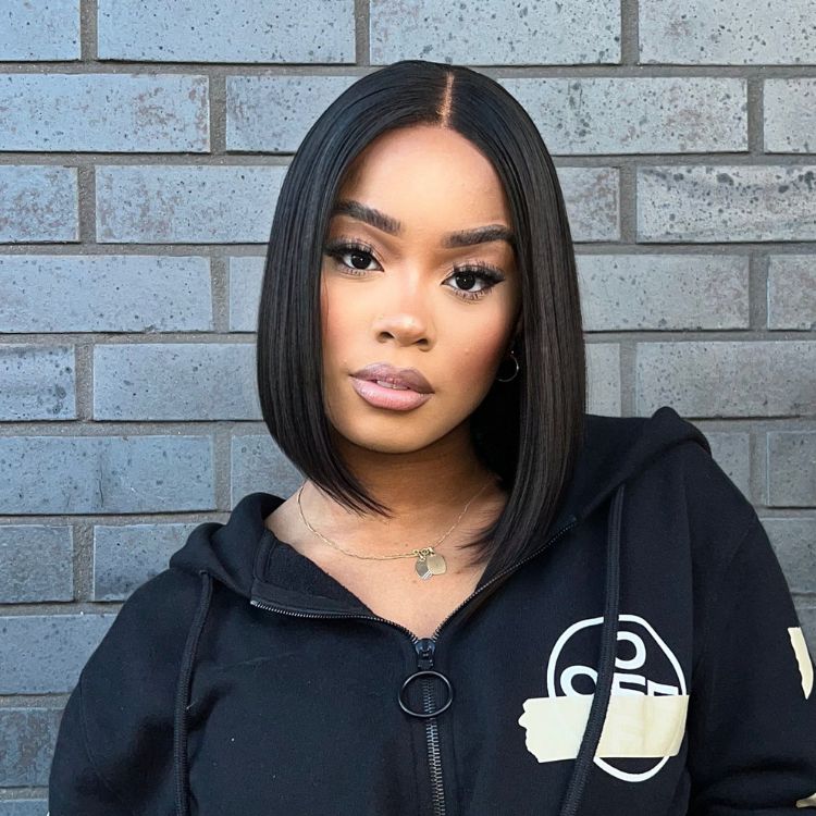 Luvme Hair Ion Perm Ultra Straight Minimalist HD Lace Bob Wig, glueless, ready-to-go, natural-looking hairstyle with sleek straight hair
