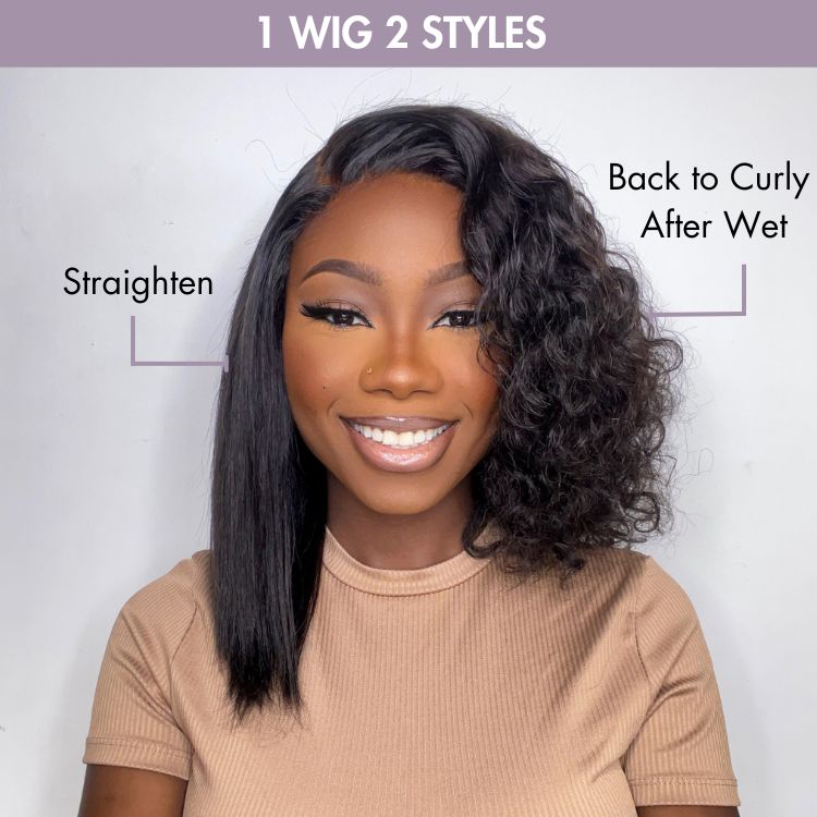 Weekly Special | Wet and Wavy 5x5 Closure Pre-Cut Lace Water Wave Wig Glueless Side Part Human Hair Wig Breathable Cap-04