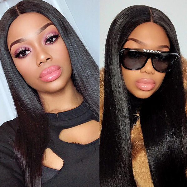 Luvme Hair glueless silky blunt cut bob wig with 4x4 closure, beginner friendly and upgraded 2.0 for easy wear.