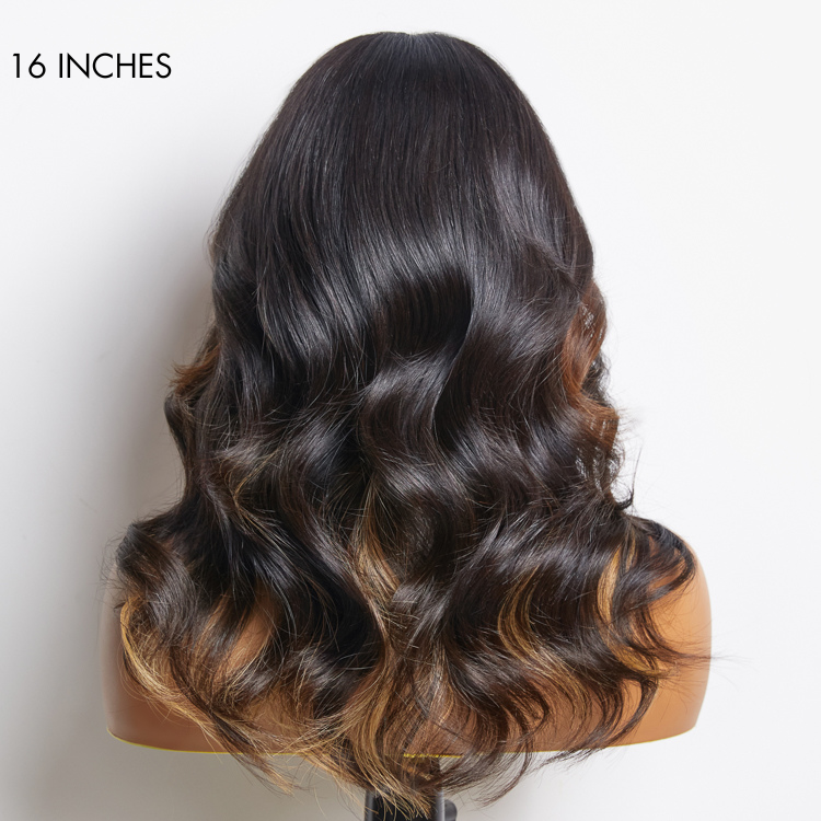 Combo Highlight Loose Wave Glueless 5x5 Closure HD Lace Wig | Large & Small Cap Size-03