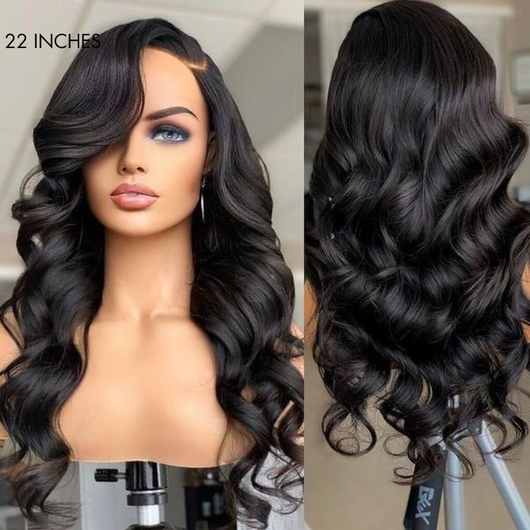 360 Lace wig 180% Density Pre-Plucked Human Hair (Body Wave  display picture 1