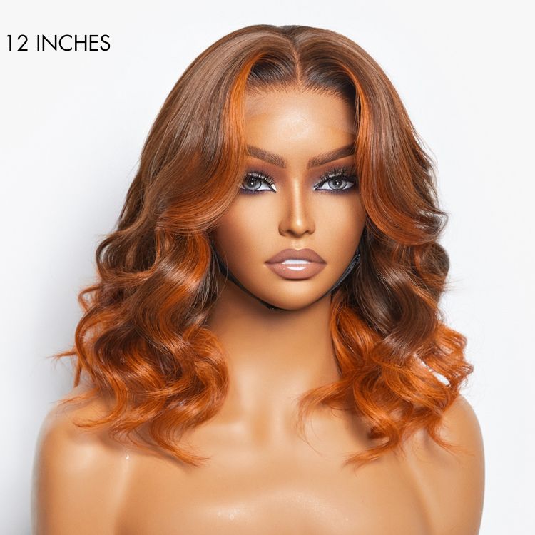 Limited Design | Ginger Highlight Ombre Loose Wave Glueless 5x5 Closure HD Lace Wig | Large & Small Cap Size-03