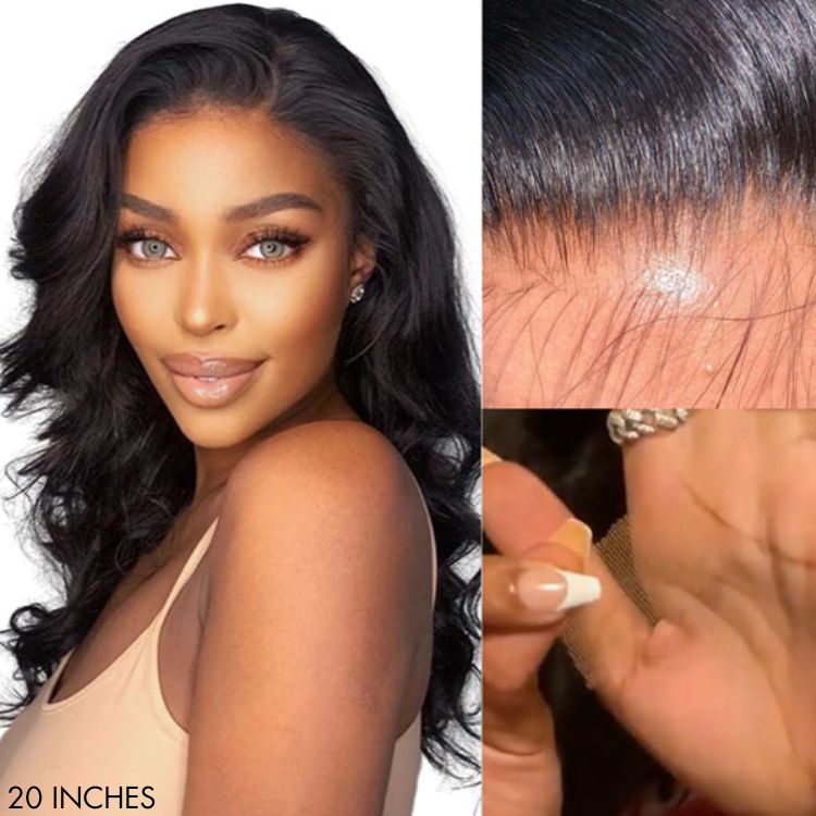 Luvme 13x4 frontal wig with 180% density, body wave style, HD lace, glueless long wig, natural-looking hair.
