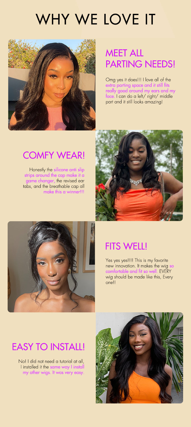 Luvme Hair PartingMax Layered Cut Loose Body Wave 7x6 Closure HD Lace Wig Pre-Cut Lace  - US Only-14