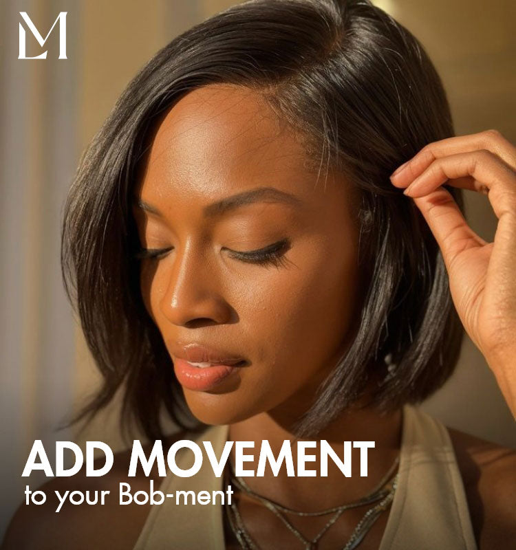 Layered Cut Yaki Straight Left C Part Glueless Minimalist HD Lace Bob Wig Ready to Go-11