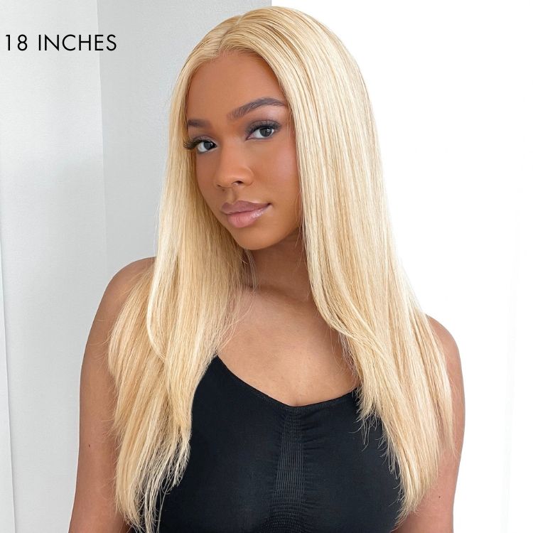 Limited Design | 613 Blonde Curtain Bangs Layered Cut Glueless 5x5 Closure HD Lace Wig-06