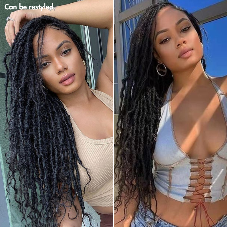 LUVME TWIST | Dreadlock Style 5x5 Closure Lace Glueless Wig Mid Part Long Wig - US ONLY-03