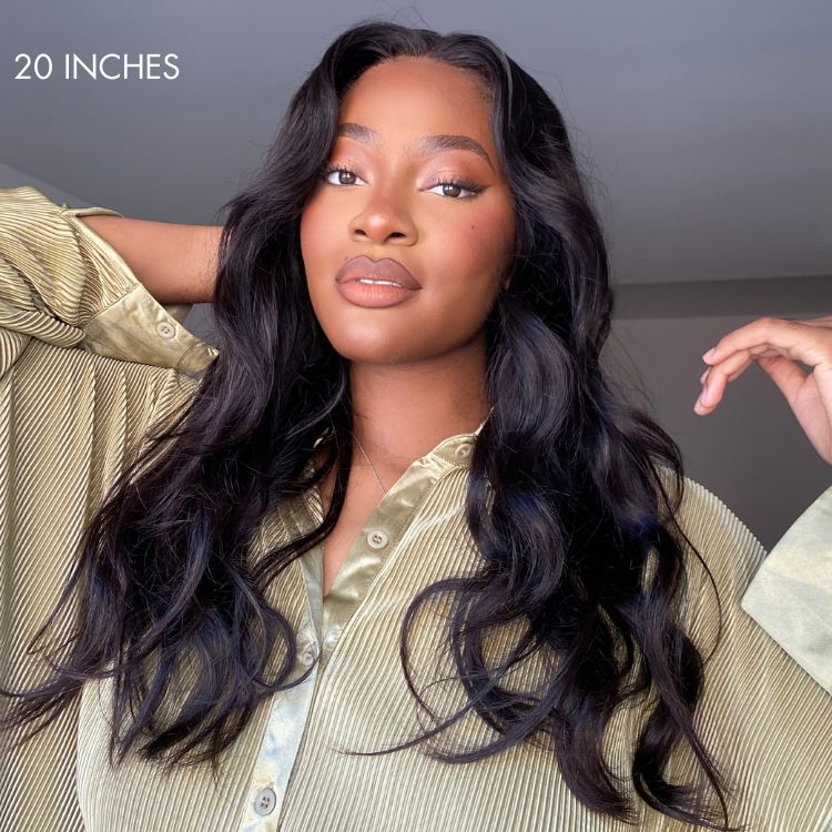 Breathable Cap Loose Body Wave Glueless 5x5 Upgraded Lace Front Mid Part Long Wig - US Only-08