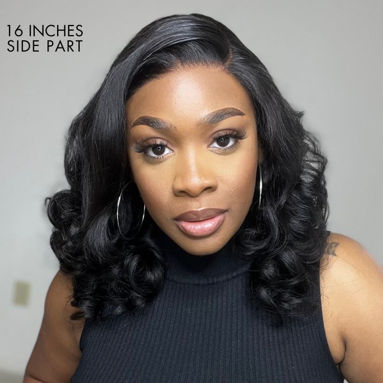 Breathable Cap Loose Body Wave Glueless 5x5 Upgraded Lace Front Mid Part Long Wig - US Only-11