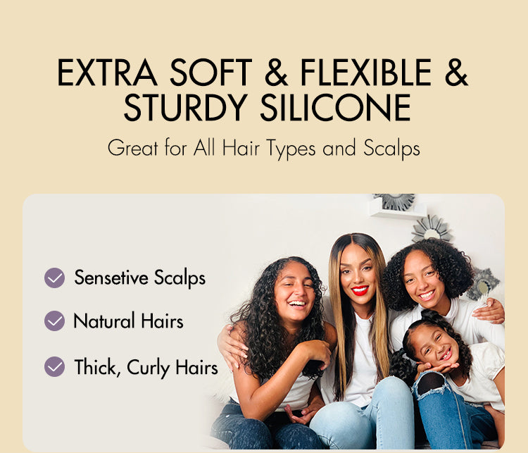 1pc Scalp Massager Shampoo Brush Scrubber for Washing Hair, Dandruff Removal & Hair Growth-07