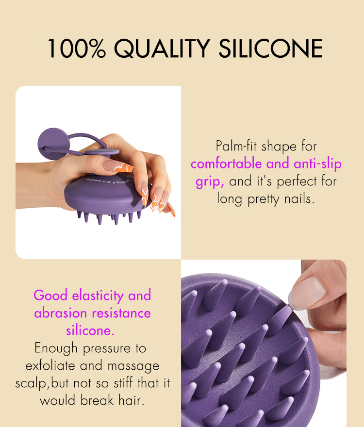 1pc Scalp Massager Shampoo Brush Scrubber for Washing Hair, Dandruff Removal & Hair Growth-08