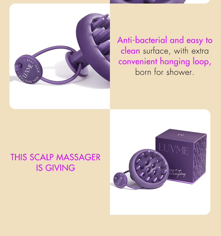 1pc Scalp Massager Shampoo Brush Scrubber for Washing Hair, Dandruff Removal & Hair Growth-09